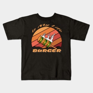 burger is my valentine Kids T-Shirt